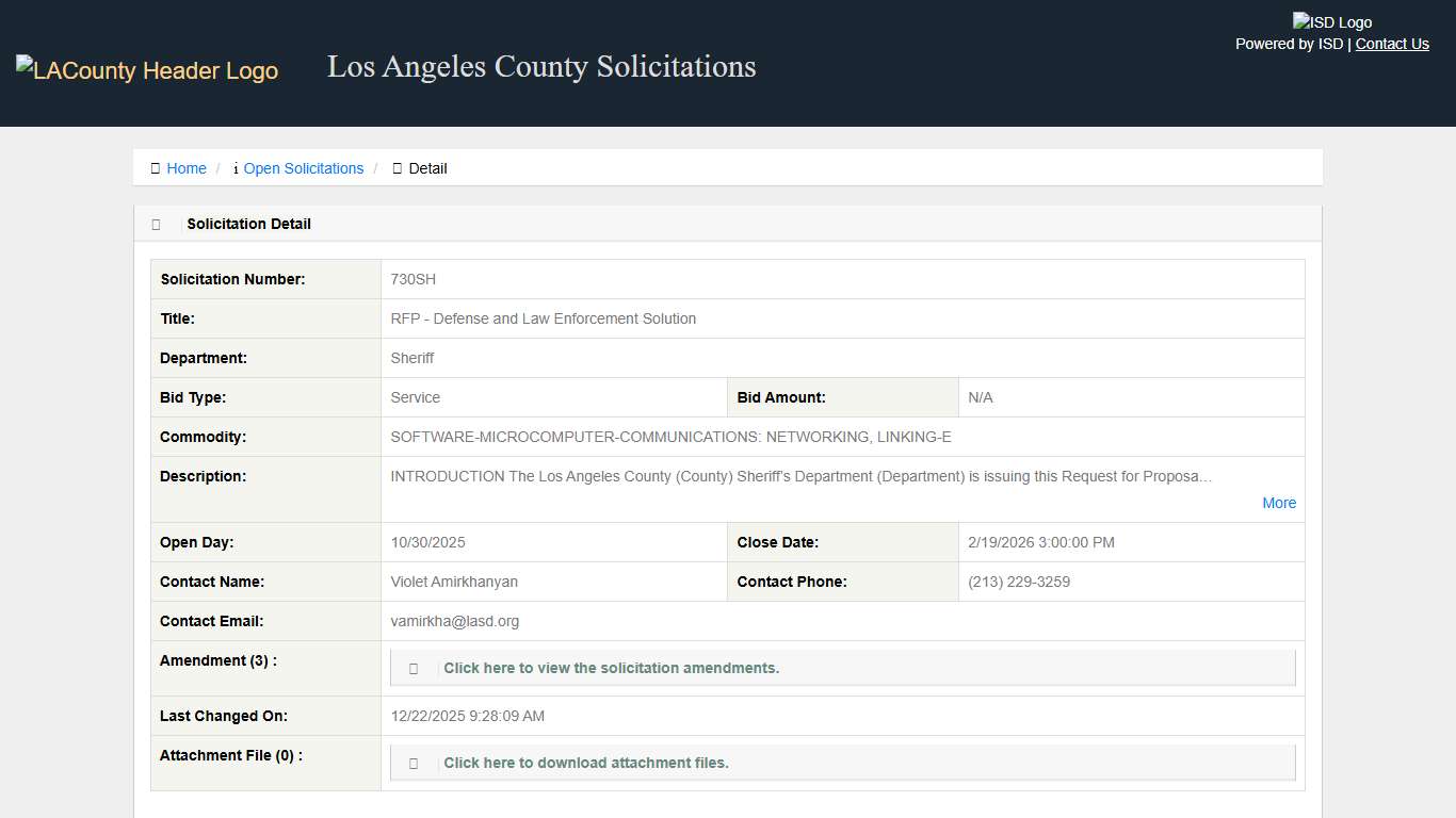 LA County Solicitations